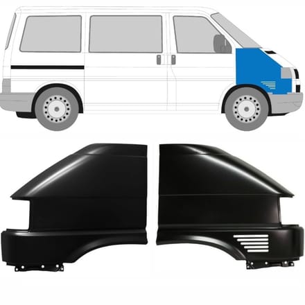 Voorste spatbord voor Volkswagen Transporter T4 1996-2003 / Links + Rechts / Set