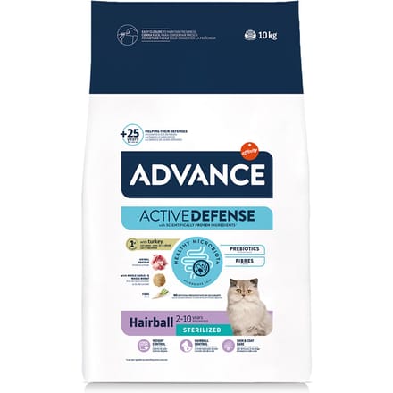 2x10kg Advance Sterilized Hairball Kattenvoer