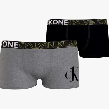 Calvin Klein - 2-pack jongens boxershorts - Grijs/Zwart - 8/10 jaar