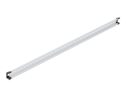 DIN-rail met sleufgaten | 100 x 3,5 x 1,5 cm | aluminium