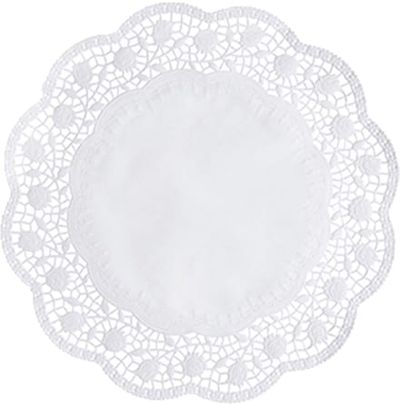 25x 8 Taartranden rond Ø 33 cm wit