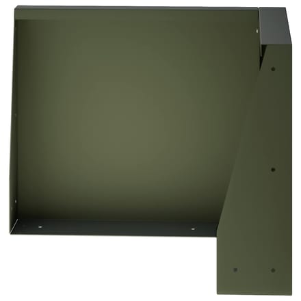 vidaXL - Keermuur - 50 - x - 50 - x - 40 - cm - Staal - Olijfgroen
