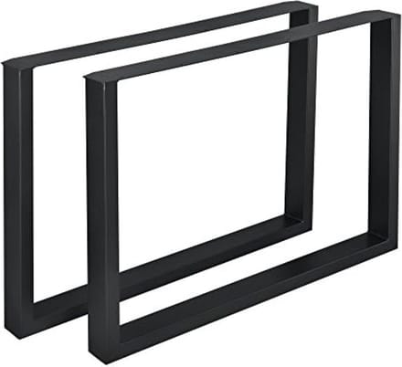 Stalen onderstel set van 2 U tafelpoot 180x72 cm