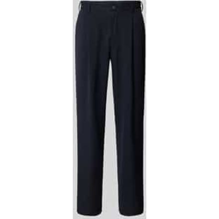 Loose fit bandplooibroek met riemlussen, model 'FINN'