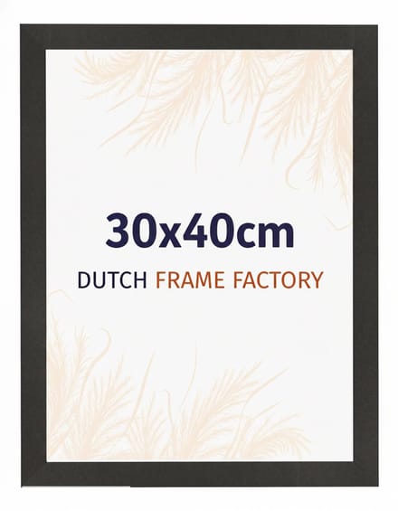 Fotolijst 30x40 cm - MDF - Zwart Mat - Benno