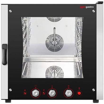 GGM Gastro Kombidämpfer - Manuell - 6x GN 1/1 Zilver / Zwart