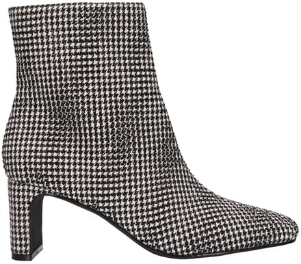 La Strada Enkellaars Zwart Wit Textiel - Damesschoenen - Maat - 36