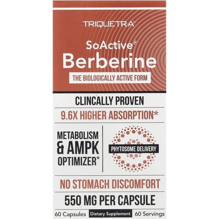 Triquetra Health, SoActive®, Berberine, 60 Capsules