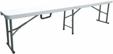 AUCUNE – 180 cm opklapbare receptiebank – 4 personen – PEHD