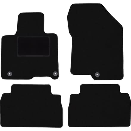 Zwarte veloursmatten voor: Hyundai SantaFe IV SUV (2018-)