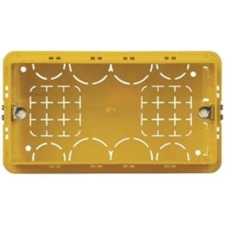Bticino 4 Module Vierkante Gele Inbouwdoos 130x71x52mm - BT504E [2 stuks]