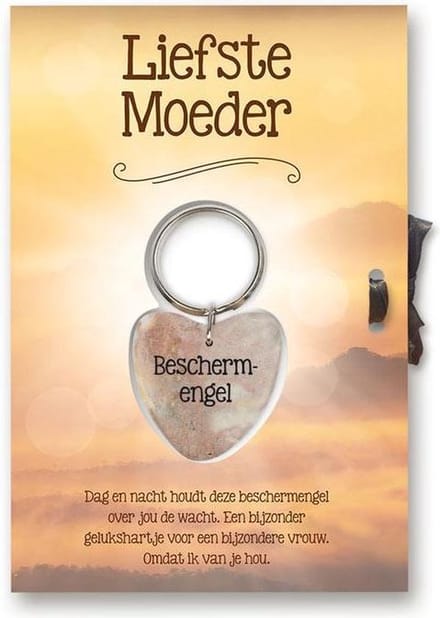 Gelukshart Sleutelhanger Giftcard Liefste  Moeder