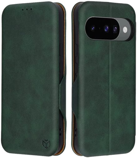 Hoesje geschikt voor Google Pixel 10 / 10 Pro - Techsuit Safe+ Book Wallet Case - Donkergroen
