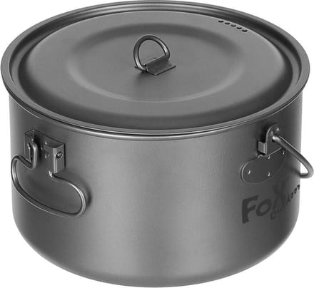 Fox Outdoor - Pot - Titanium - Groot - Met Deksel - ca. 1,95 liter