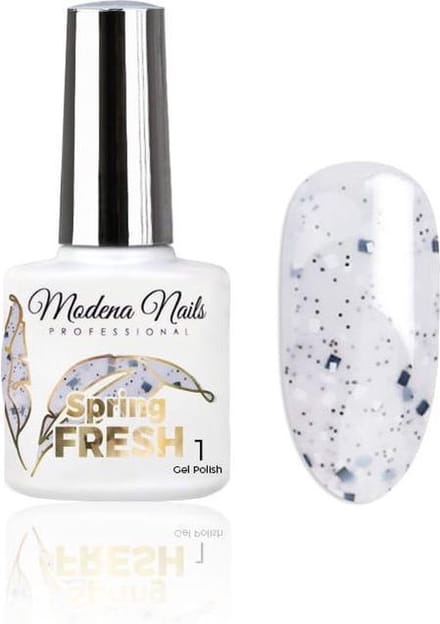 Modena Nails UV/LED Gellak – Spring Fresh #01 - Wit - Glanzend - Gel nagellak - Gel nagellak