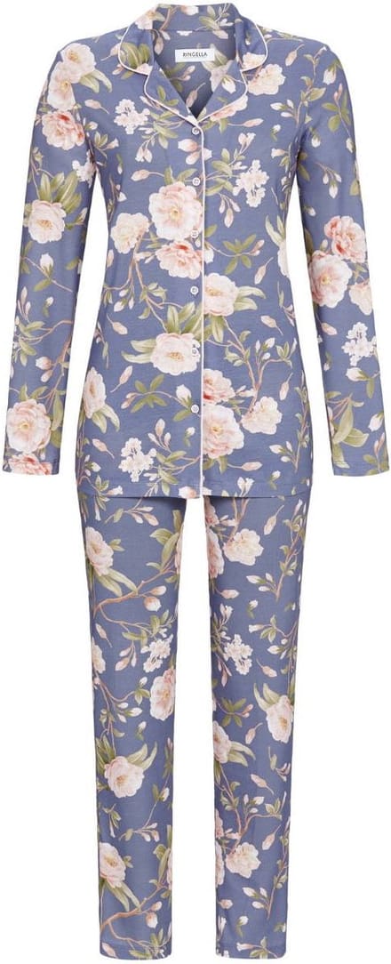 Ringella – Rose Pattern – Pyjama – 4511240 – Dark Fjord – Maat 44