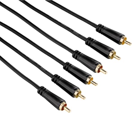 Hama audio/video kabel 3 cinch Gold 3M, 3 ster