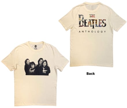 The Beatles - Group Photo Anthology Infill Heren Tshirt - M - Creme