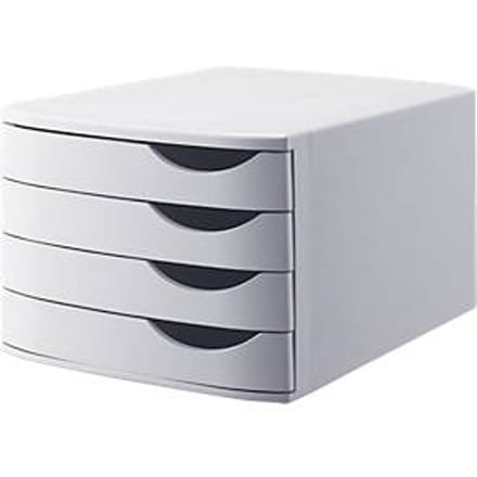 Djois Re - Solution bureauladenset - 4 gesloten laden - grijs - 100% gerecycled