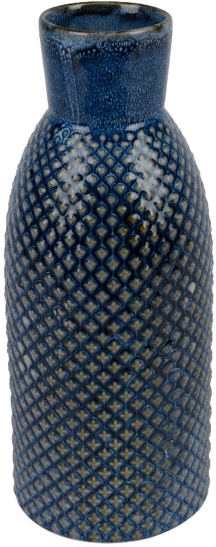 Vaas porselein H26.5cm blauw