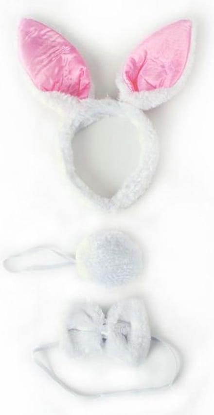 Witte Luxe bunny set