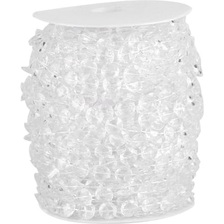 99Ft 30M Slinger Diamant Acryl Kristal Kralengordijn Bruiloftsfeest DIY Decor white