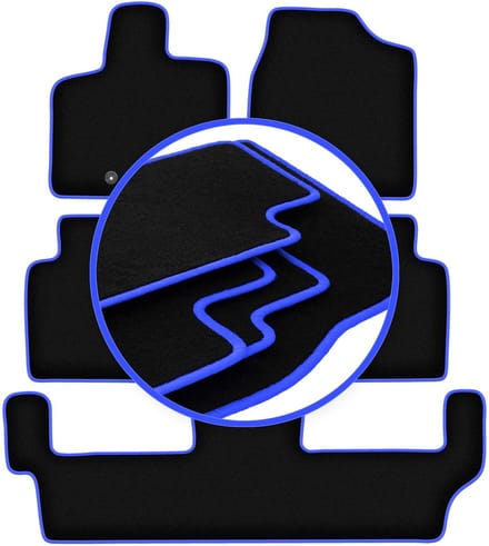 CARLUX-BLUE automatten voor: Chrysler Voyager V FL 7-zitter (2011-2016)