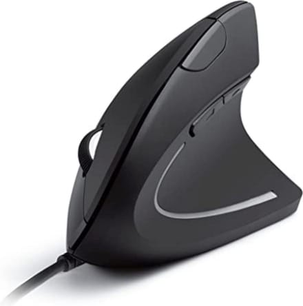 High Five rechtshandige verticale ergonomische bedrade muis USB DPI, 5 knoppen. Plug & Play Zwart