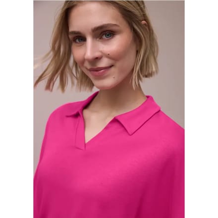 Poloshirt met elastische tailleband