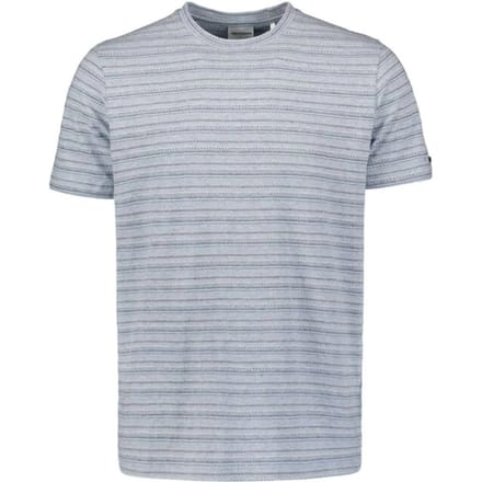 No Excess T-shirt crewneck jacquard stripes ice