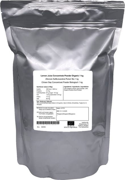 Citroen Sap Concentraat Poeder - 1 Kg - Holyflavours