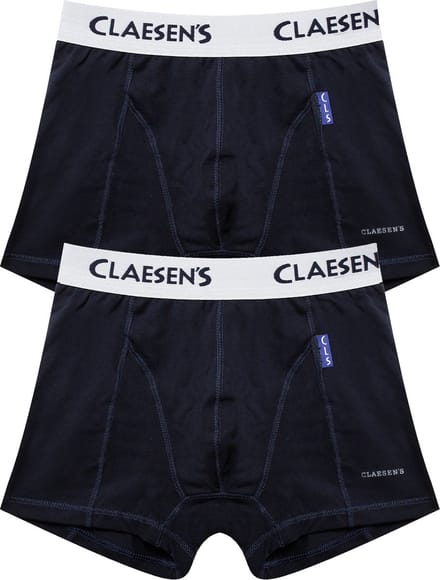 Claesen's® - Jongens Boxershorts 2-pack Navy - Navy - 95% Katoen - 5% Lycra