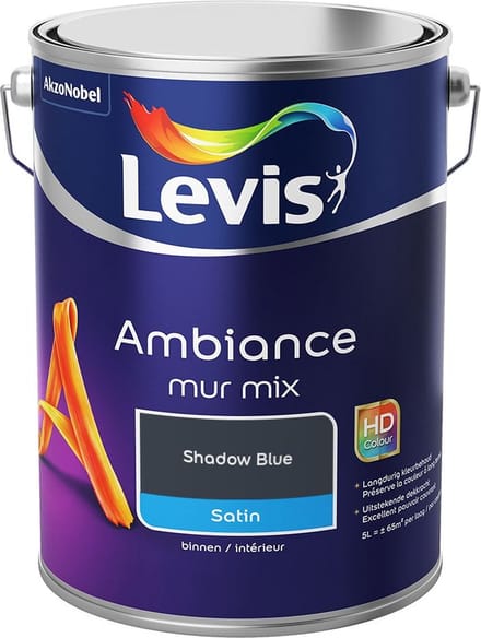 Levis - Ambiance Mur Satin Mix - Shadow Blue - Mengverf - 5 L