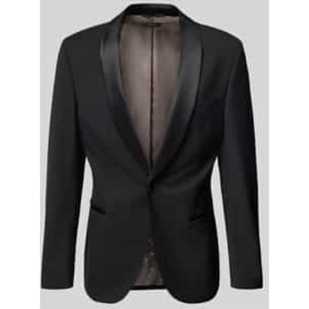 Slim fit 1-knoops colbert met reverskraag