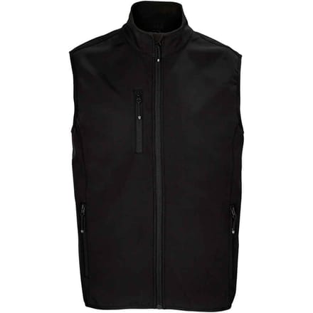 SOLS Heren Falcon Softshell Bodywarmer met rits (Zwart)