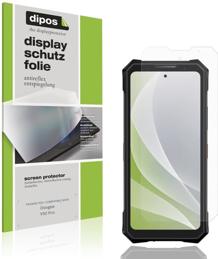 dipos – 4x Matte Beschermfolie geschikt voor Doogee V50 Pro | Krasbestendige & antireflecterende Screenprotector Ultra-Thin