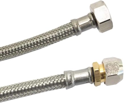 Flexibele RVS Waterslang DN8, 300mm, 3/8" Aansluiting