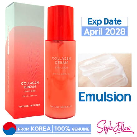 [NATURE REPUBLIC] Collagen Dream Emulsie 130ml 1pc + Sample Gifts white