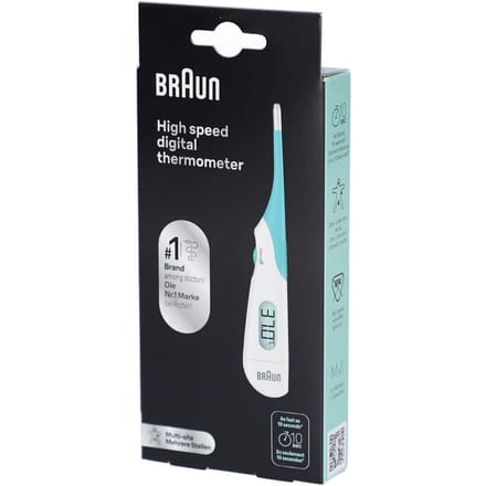 BRAUN PRT1000CE digitale thermometer, snelle meting, nauwkeurige lichaamstemperatuurmeting