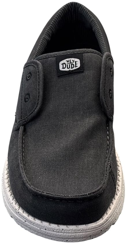 HEYDUDE - Wally Cru Stretch Canvas Heren Loafers Black/Black - Maat 44