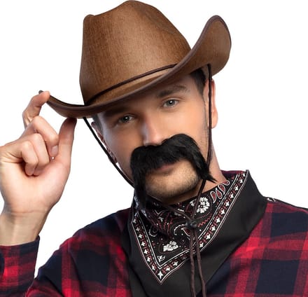Boland - Snor Gringo - Volwassenen - Mannen - Cowboy - Cowboy - Indiaan