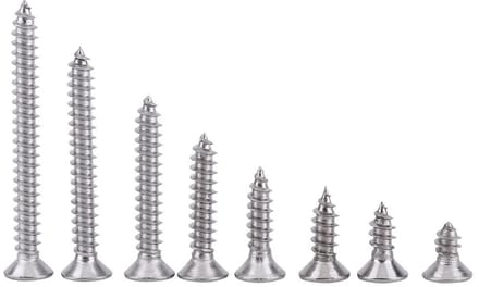 200 stuks RVS M3 Zelftappende Schroeven Assortiment met Pan, Plat en Truss Hoofd voor Diverse Toepassingen