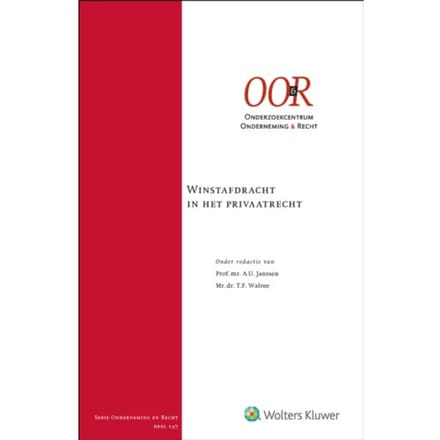 Winstafdracht In Het Privaatrecht - Onderneming En Recht