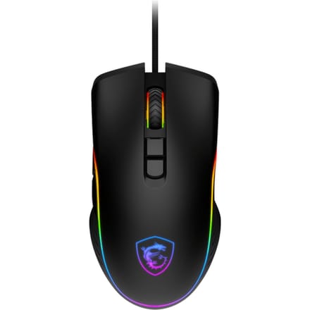 MSI FORGE GM300 - mouse - USB 2.0 - Muis - Optisch - 7 knoppen - Zwart