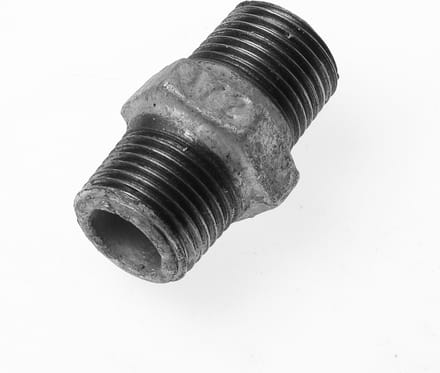 Nefit Ind Nr280 dubbele nippel met 2 x buitendraad 1 gegalvaniseerd
