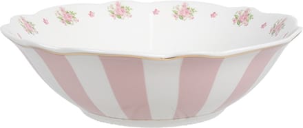 Clayre & Eef Soepkom 350 ml Roze Wit Porselein Roosjes