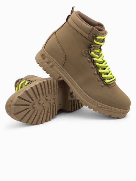 OMBRE Schoenen - Veters - Effen Bruin 44