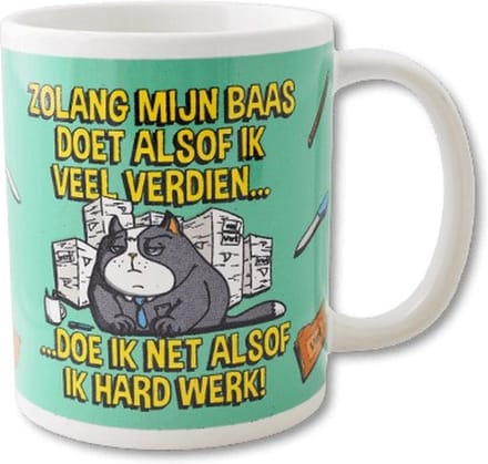 Paper Dreams - Funny Mug | Zolang mijn baas doet alsof ik veel verdien...