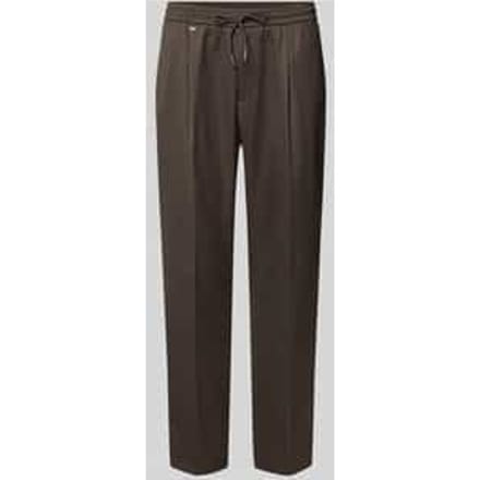 Loose fit stoffen broek van een mix van linnen en viscose, model 'NEIL'