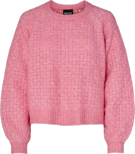 PIECES - PCSIKKA LS O-NECK KNIT BC W.O WOOL - Dames - Gebreide truien